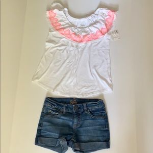 Justice girls set size 10 shirt is new with tags!
